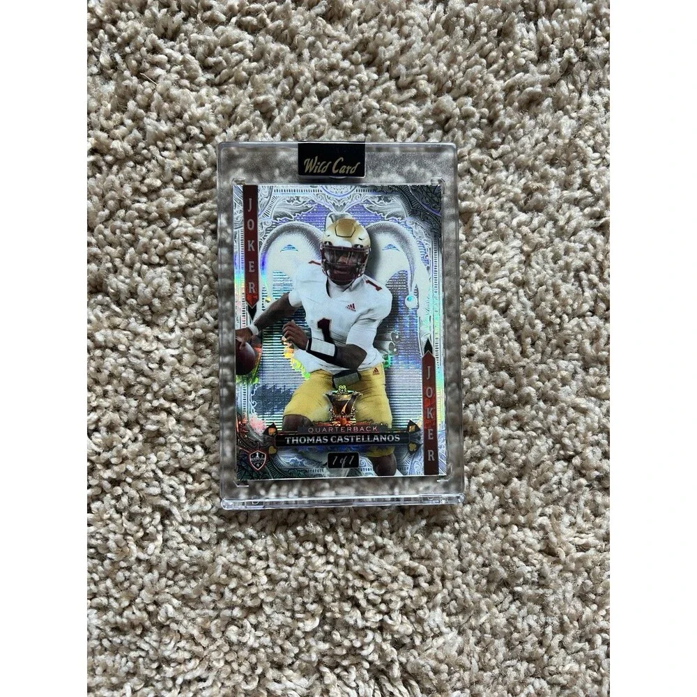 Thomas Castellanos 2024 Wild Card 7 Card Studs Jokers Wild 1/1 RC 1st Trading